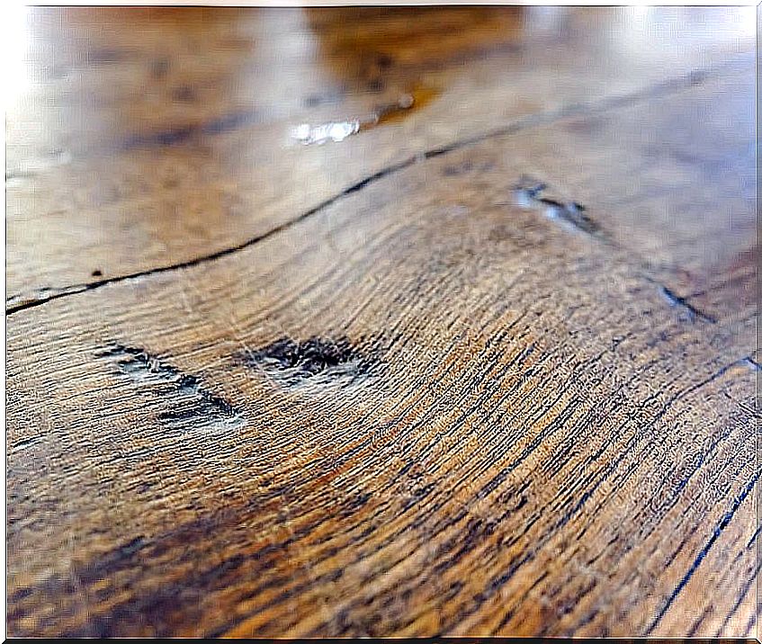 Stain on wood