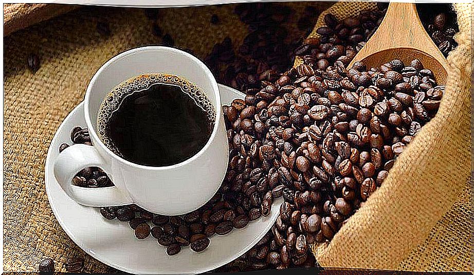 Roasted coffee beans or ground coffee have a strong aroma that can remove the musty smell with some ease.