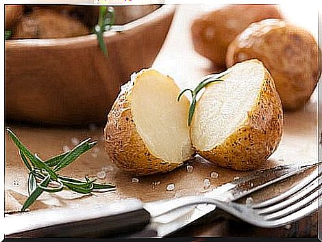 Boiled potatoes to satisfy your appetite