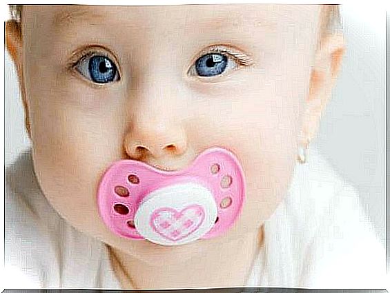 Baby with pacifier