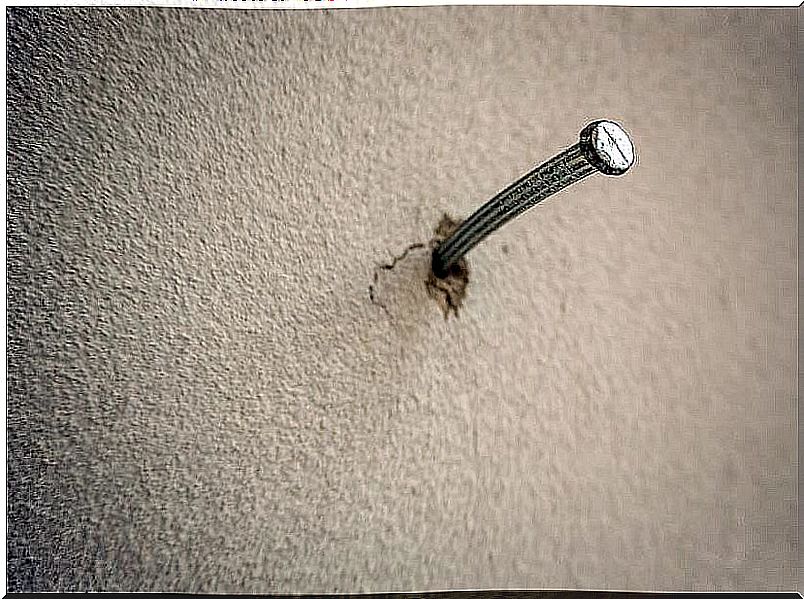 Nail without damaging the wall.