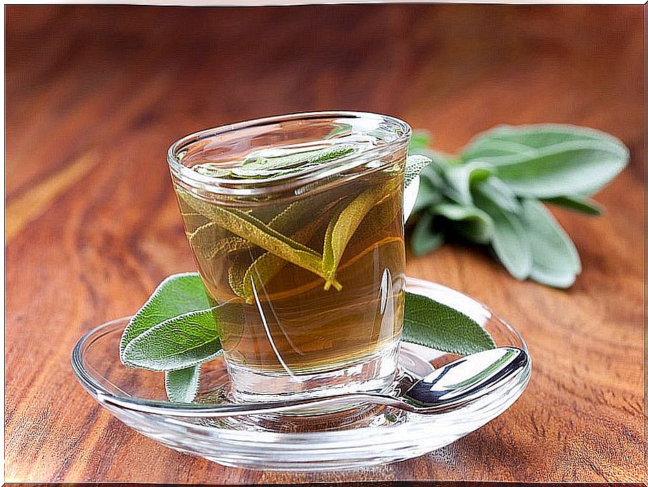 How to prepare sage tea.