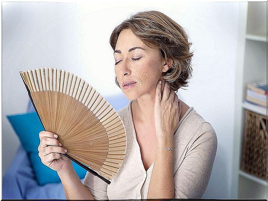 Symptoms of menopause.