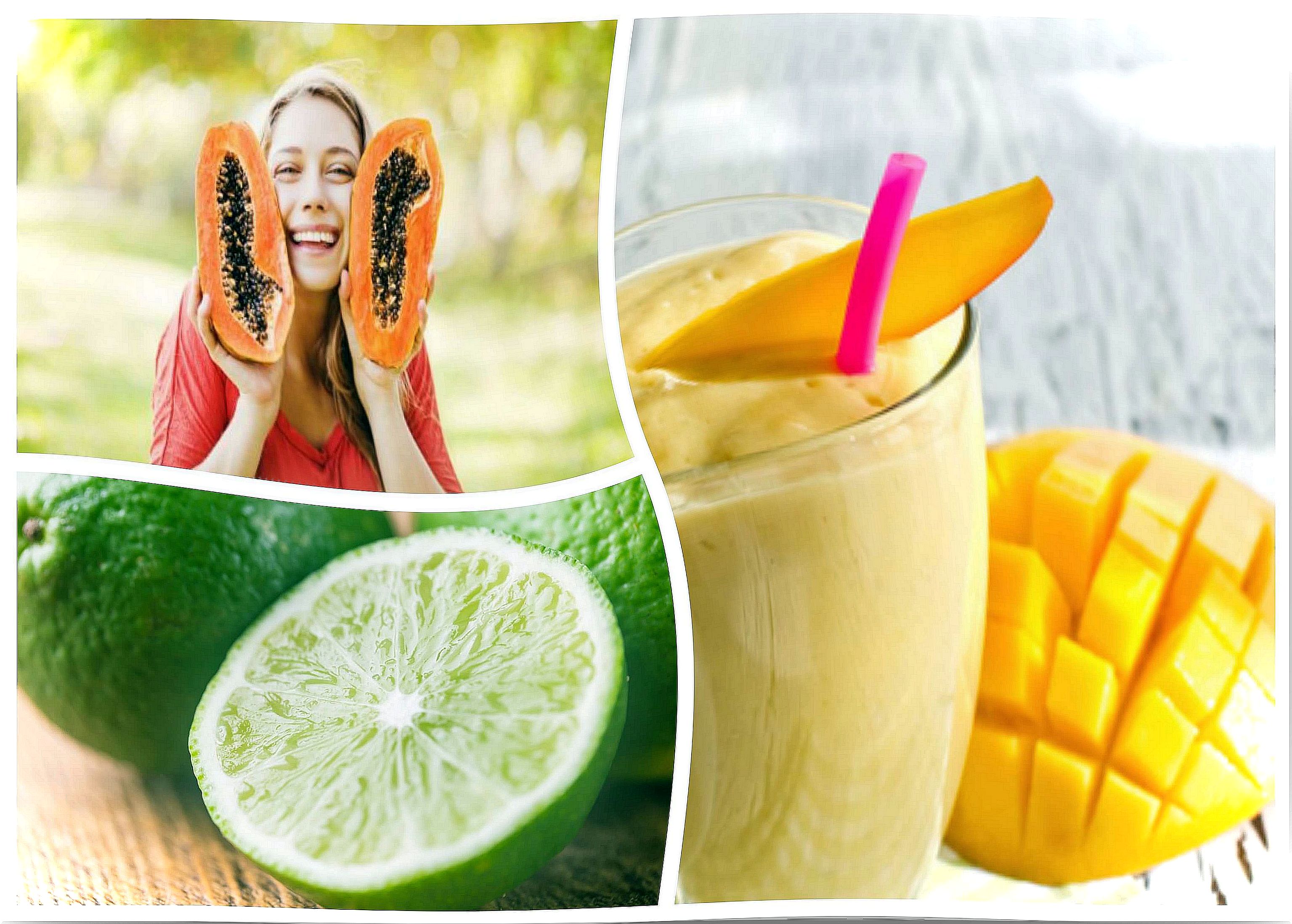 Papaya, Mango and Lime Smoothie to Fight Indigestion