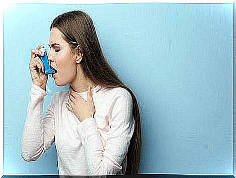 Woman with asthma