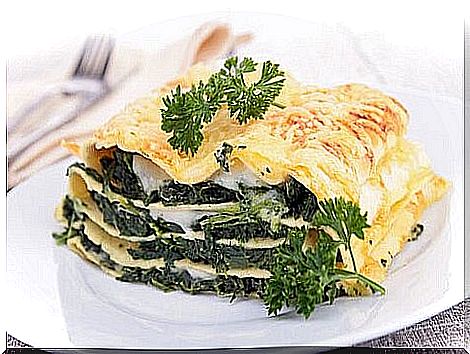 Ricotta and spinach lasagna