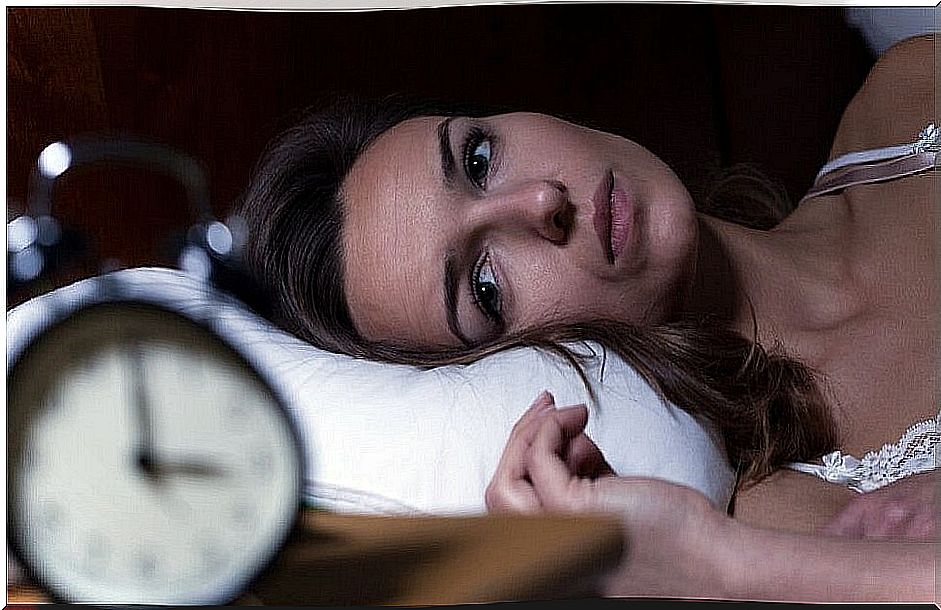 Woman with insomnia, getting better sleep