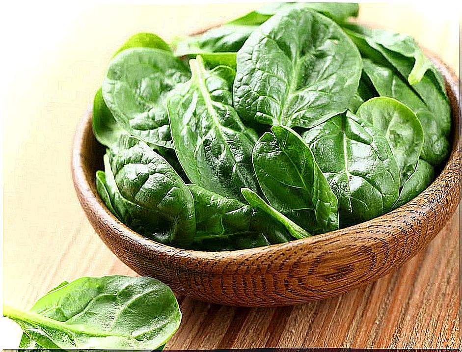 Spinach bowl.