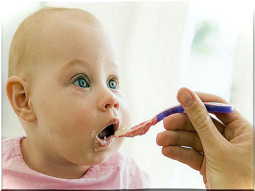 Baby eating