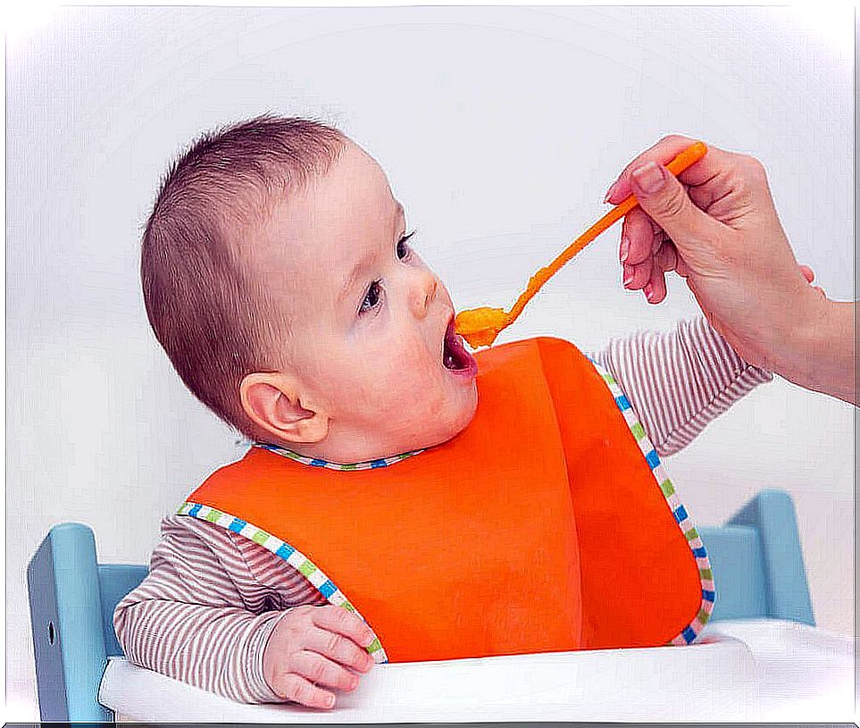 Baby eating